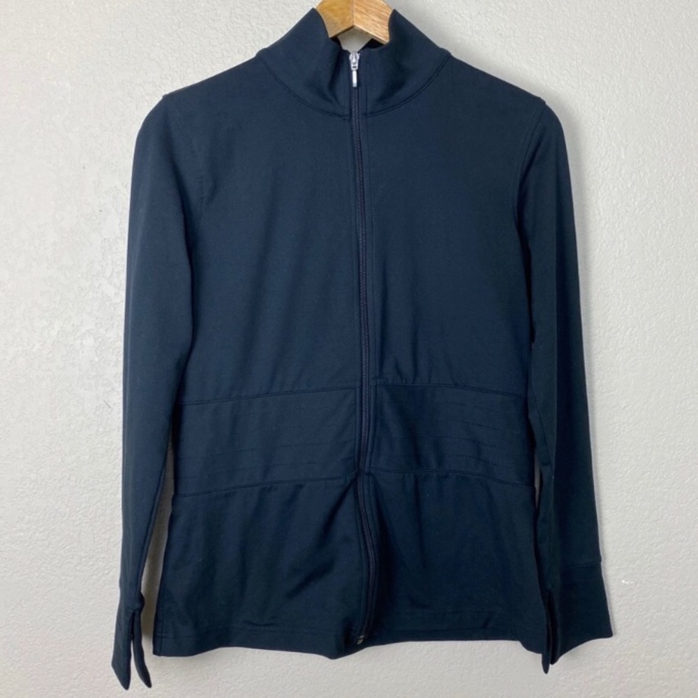 Lucy Black  Zip Up  Long Sleeve Active Jacket